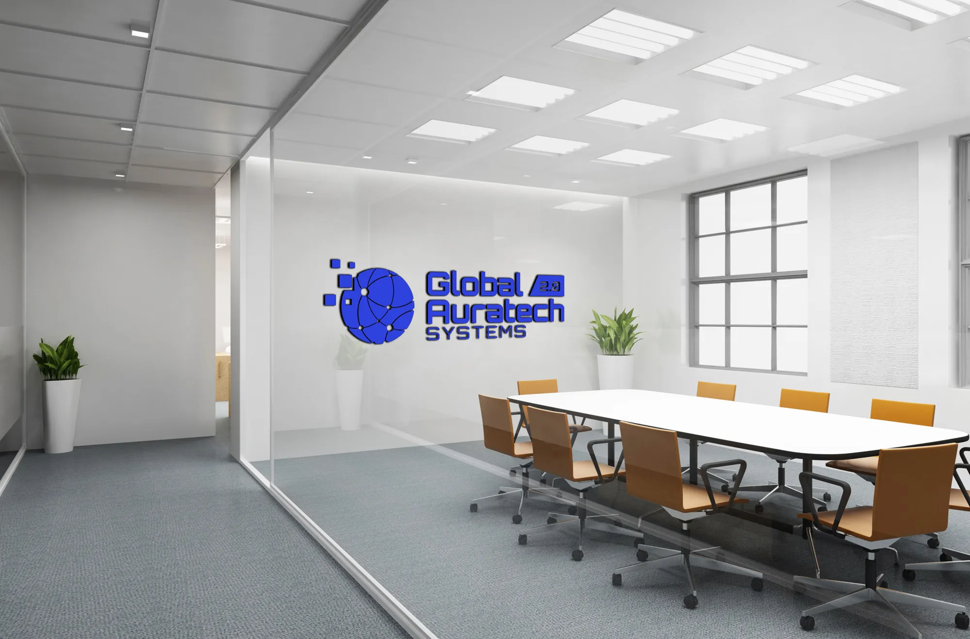 Free Office Logo Mockup